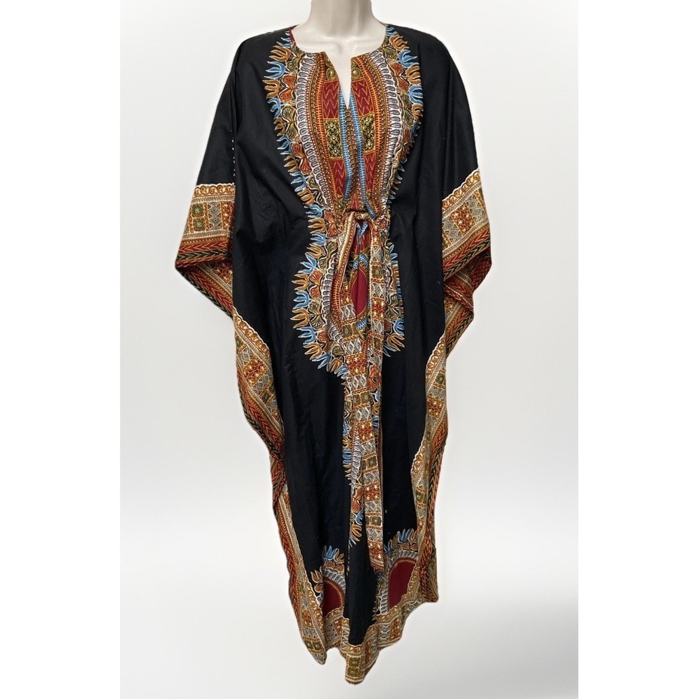 Kaftan By Hatari Dashiki Womens Size Small 100% Cotton Boho Hippie Festival